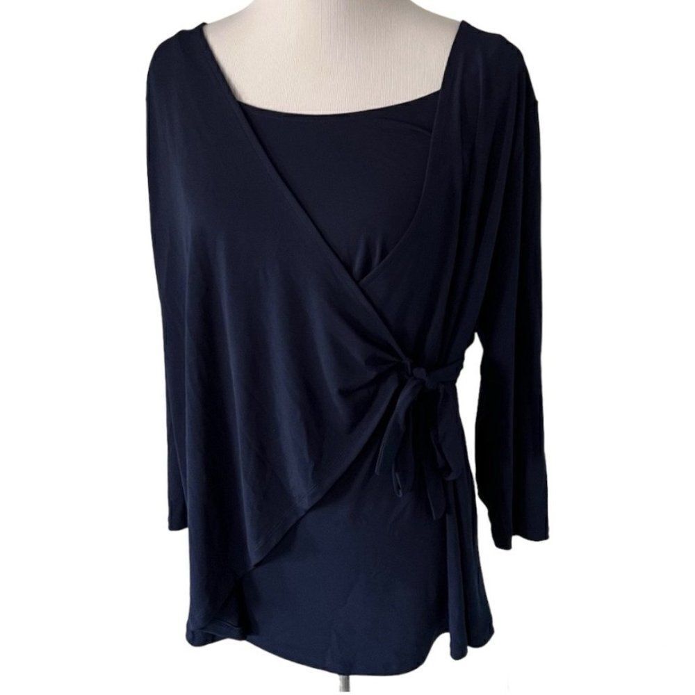 Motherhood Maternity Nursing Navy Top size XL
